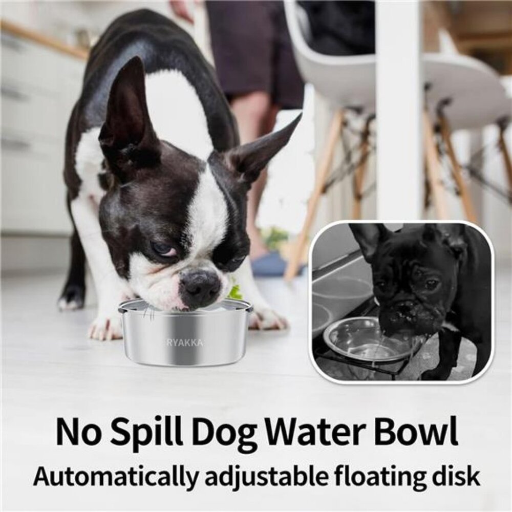 1L/0.26Gallon No Spill and Slow Water Bowl for Small Dogs - Picture 2 of 7